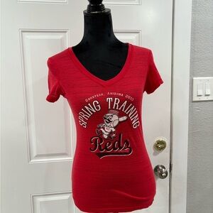 Women's Red Spring TraininG Graphic Tee